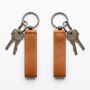 Signature Leather Keychain